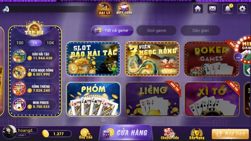 Top cổng game bài đổi thưởng hot nhất